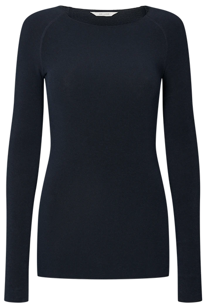 Langærmet T-Shirt - Thyra, Midnight Blue