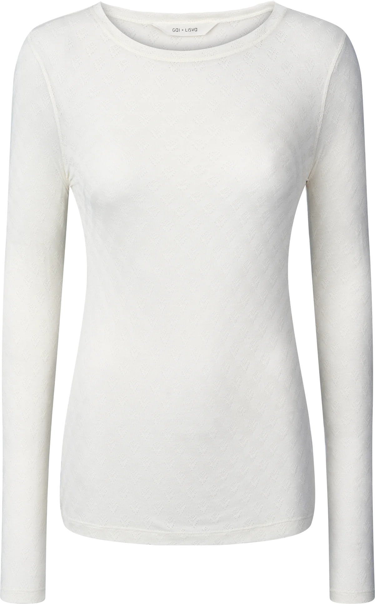 Langærmet T-Shirt - Fermi Silk Top, White