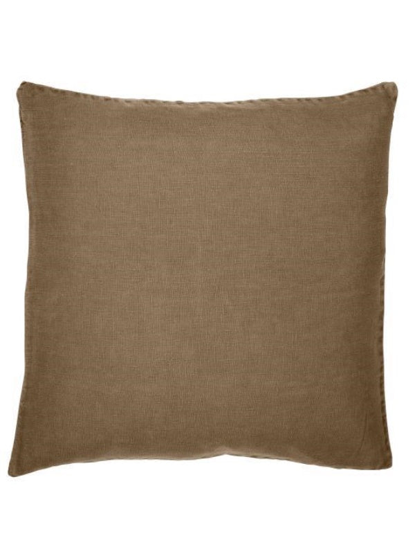 Pude - (50x50) Linen m/Fyld, Chocolate