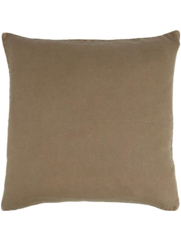 Pude - (50x50) Linen m/Fyld, Cognac