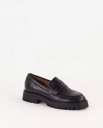 Loafers - Barcelo Mocassin, Black Leather