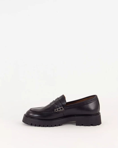 Loafers - Barcelo Mocassin, Black Leather