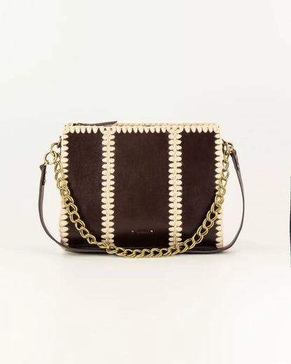 Taske - Farawa Leather, Dark Brown Wool