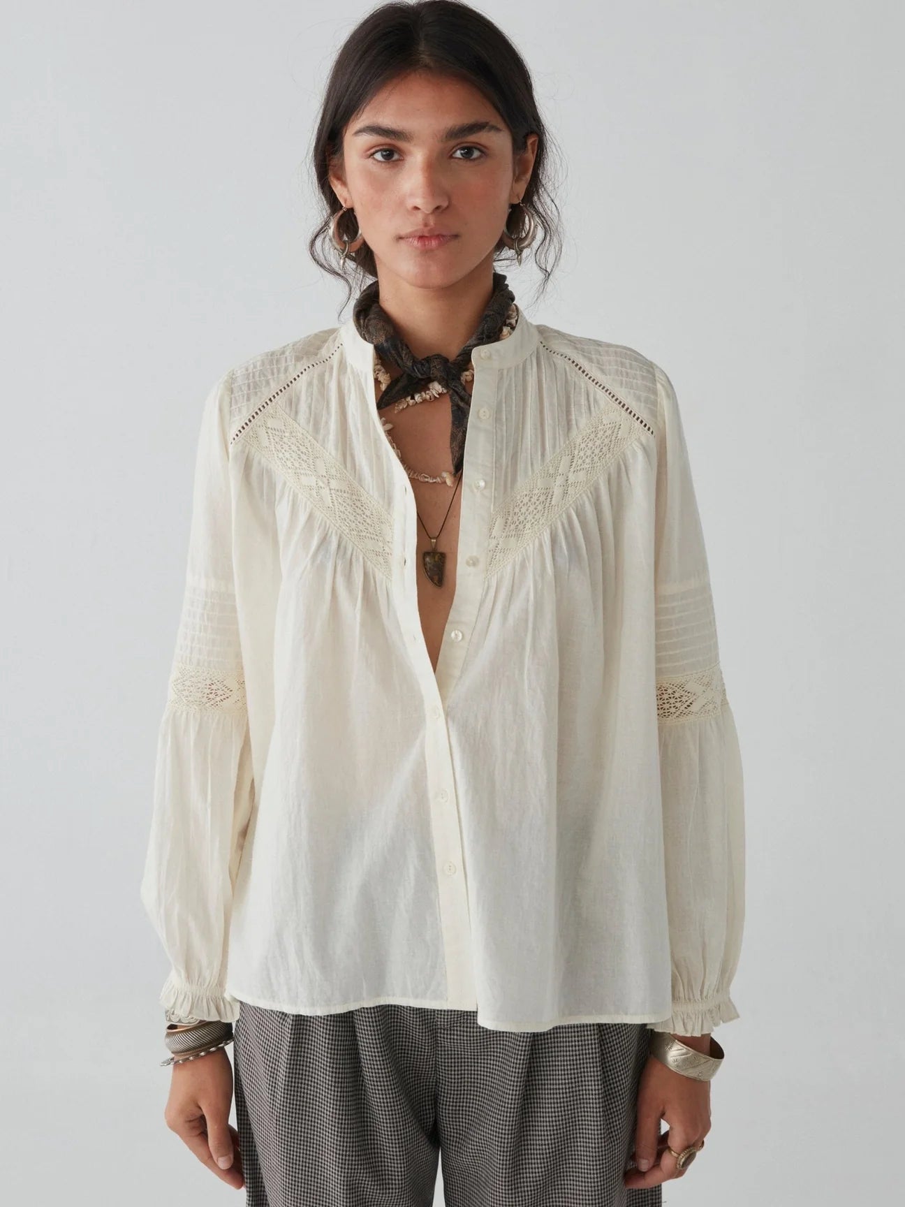 Bluse - Romance Agueda, Bone