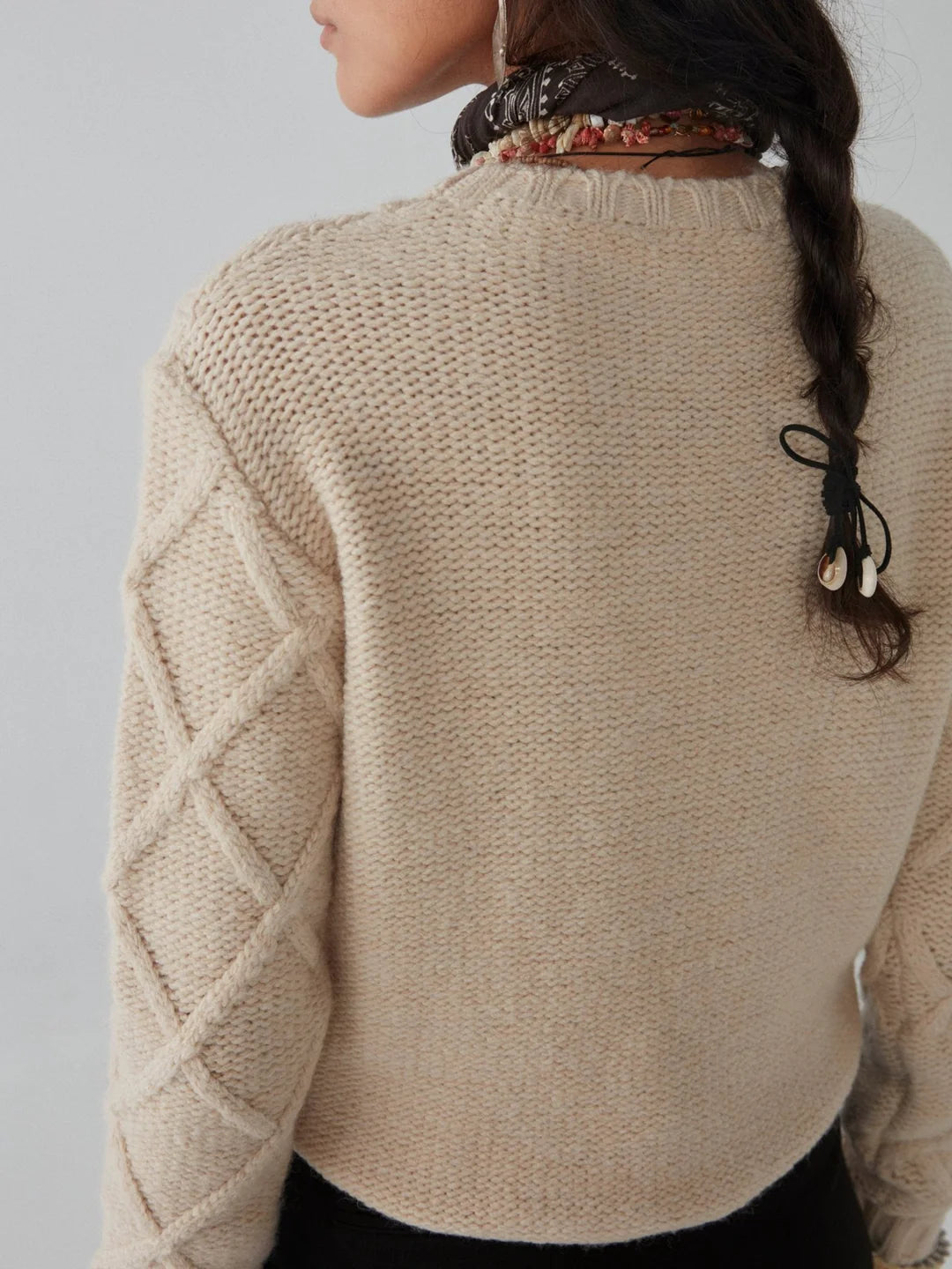 Sweater - Diamond Bruce, Ivory